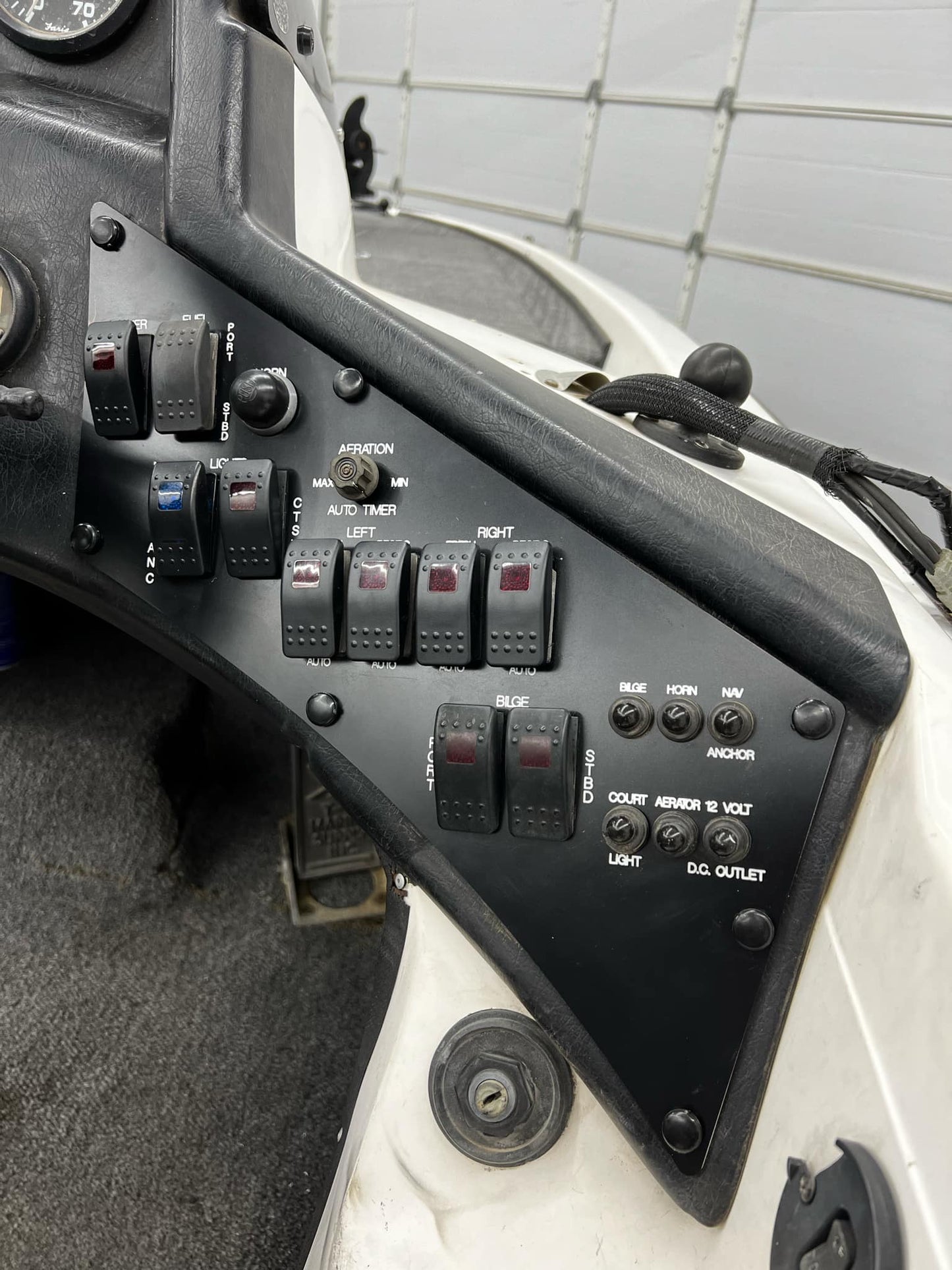 Early Skeeter ZX “flat” style switch panel.
