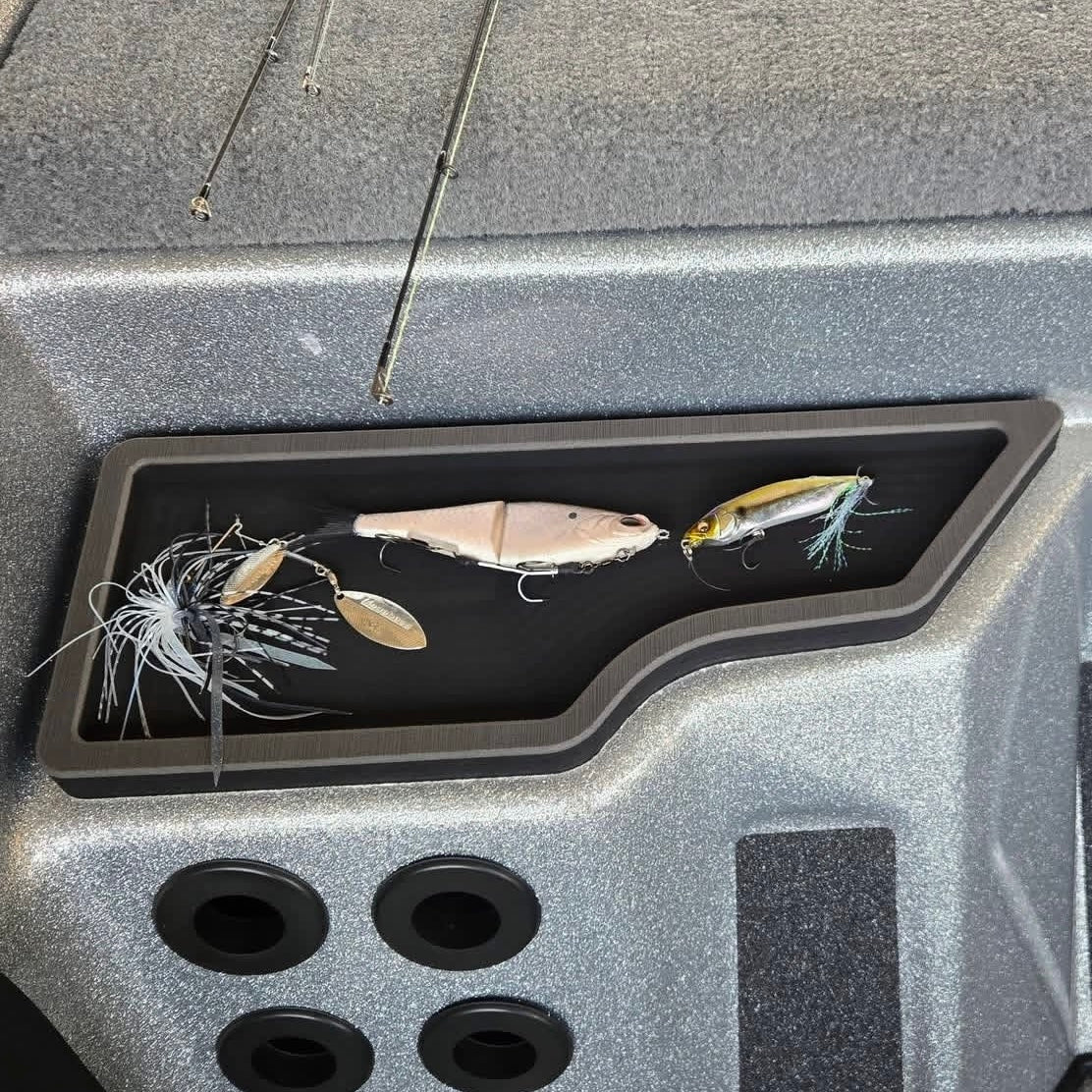 Bass Cat Cougar FTD Peel & Stick Bait Tray