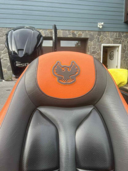 XtremeMarine Foam Phoenix Seat Badges GREY/ORANGE