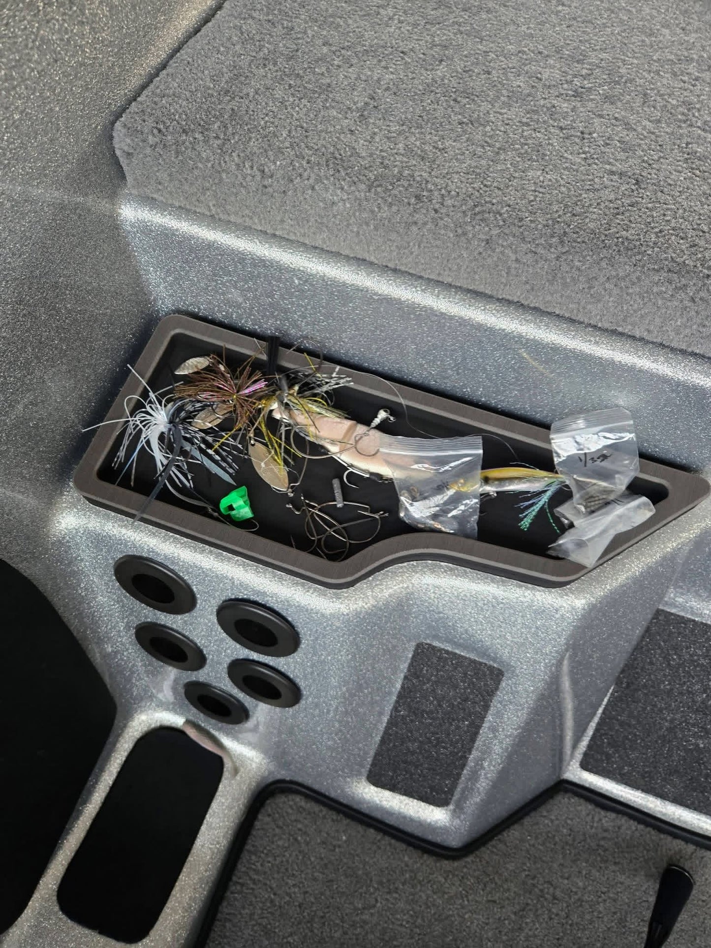 Bass Cat Cougar FTD Peel & Stick Bait Tray