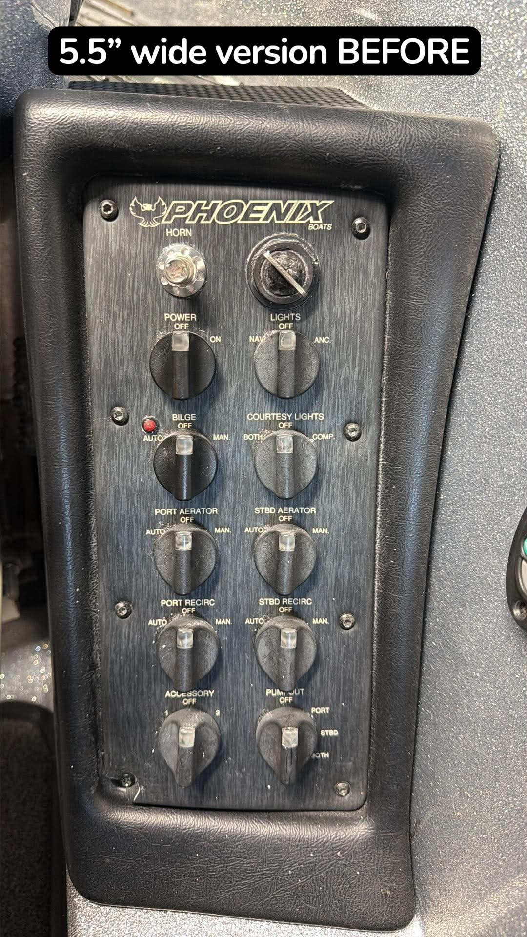 Phoenix engraved switch panel