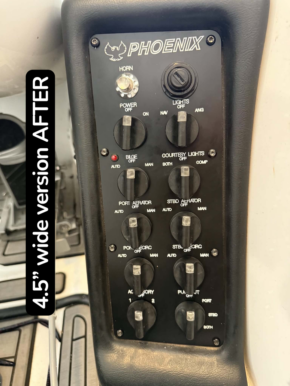 Phoenix engraved switch panel