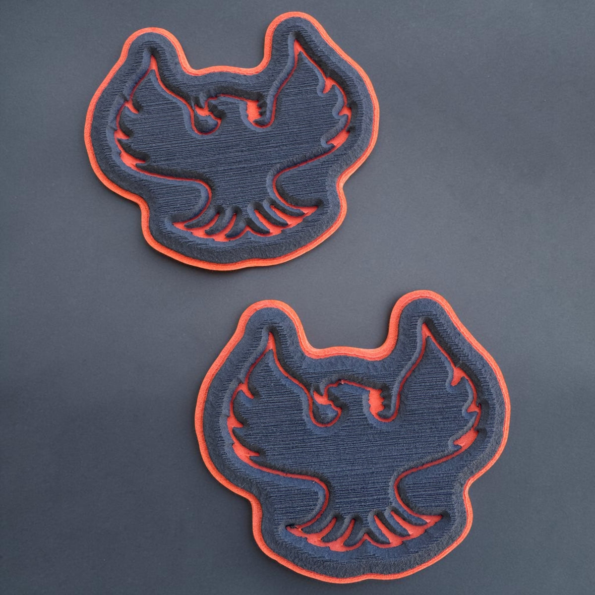 XtremeMarine Foam Phoenix Seat Badges GREY/ORANGE