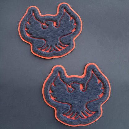 XtremeMarine Foam Phoenix Seat Badges GREY/ORANGE