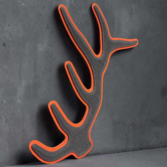 Rugged Foam Elk 3D Window Decal