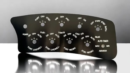 Skeeter “curved” early model ZX switch panel