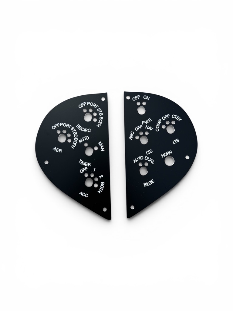 Stratos 201 (& similar) Rotary Switch Panel Set