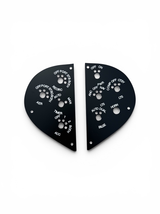 Stratos 201 (& similar) Rotary Switch Panel Set